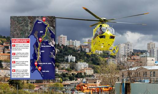 Helikopter hitne doaao po ozlijeeno dijete na Mali Loainj. Vratili se u Rijeku bez njega